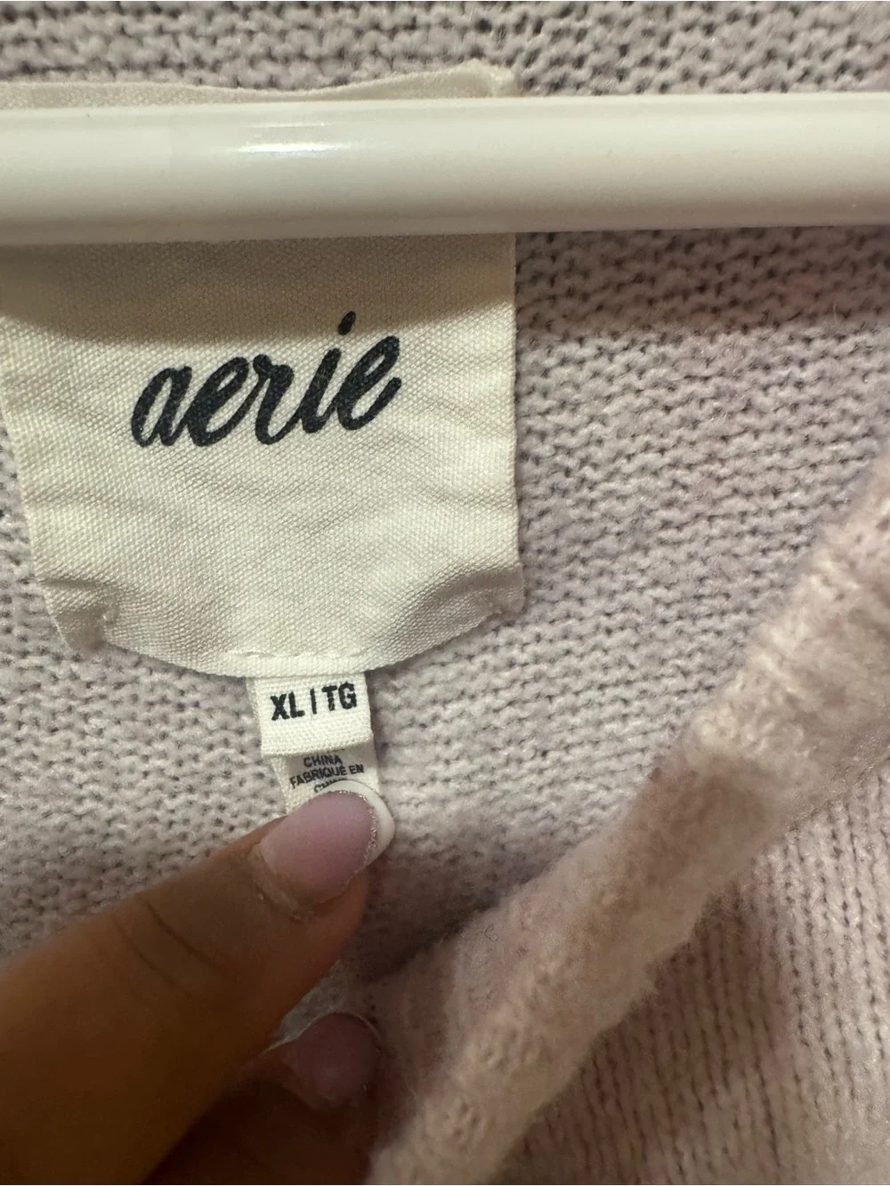 Aerie Lavender Crewneck Sweater Size Xl